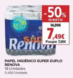 Supercor Papel higiénico super duplo renova promoção