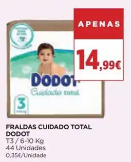 Supercor Fraldas cuidado total dodot promoção
