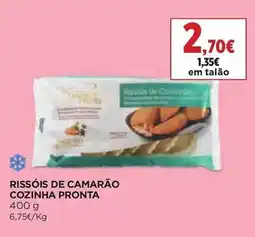 El Corte Inglés Rissóis de camarão cozinha pronta promoção