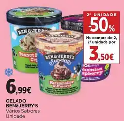 El Corte Inglés Gelado ben&jerry's promoção