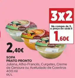 El Corte Inglés Sopa prato pronto promoção