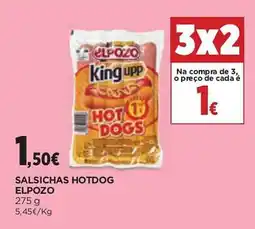 El Corte Inglés Salsichas hotdog elpozo promoção