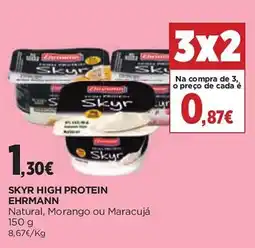 El Corte Inglés Skyr high protein ehrmann promoção