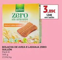El Corte Inglés Bolacha de aveia e laranja zero gullón promoção