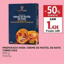 El Corte Inglés Preparado para creme de pastel de nata three kids promoção