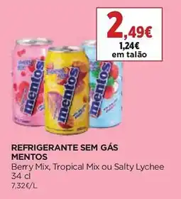 El Corte Inglés Refrigerante sem gás mentos promoção