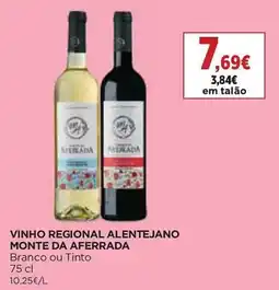 El Corte Inglés Vinho regional alentejano monte da aferrada promoção