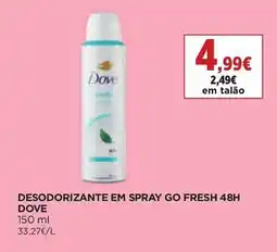 El Corte Inglés Desodorizante em spray go fresh 48h dove promoção