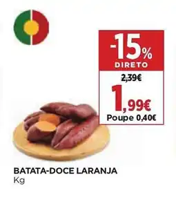 El Corte Inglés Batata-doce laranja promoção