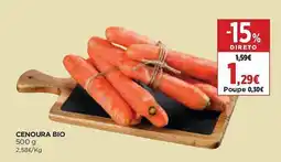 El Corte Inglés Cenoura bio promoção