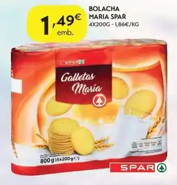 Spar Bolacha maria spar promoção