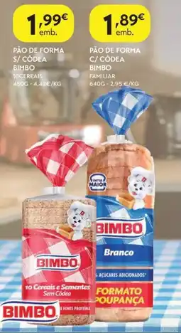 Spar Pão de forma s/ côdea bimbo promoção