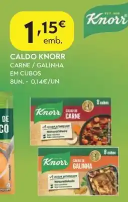 Spar Caldo knorr carne / galinha em cubos promoção