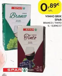 Spar Vinho brik spar promoção
