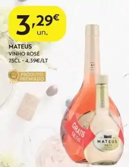 Spar Mateus vinho rosé promoção