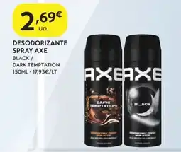 Spar Desodorizante spray axe promoção