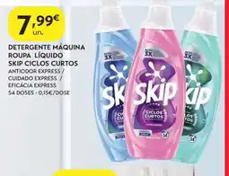 Spar Detergente máquina roupa líquido skip ciclos curtos promoção