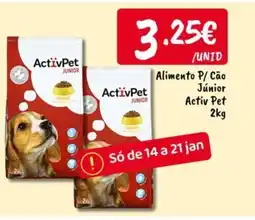Ponto Fresco Alimento P/ Cão Júnior Activ Pet promoção