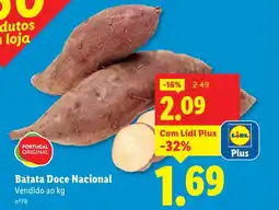 Lidl Batata Doce Nacional promoção