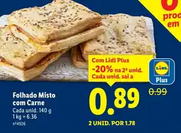 Lidl Folhado Misto com Carne promoção