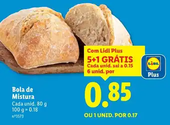 Lidl Bola de Mistura promoção