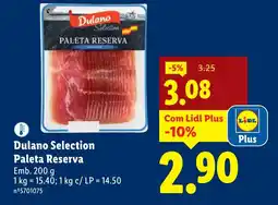 Lidl Dulano Selection Paleta Reserva promoção