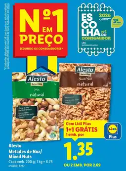 Lidl Alesto Metades de Noz/ Mixed Nuts promoção