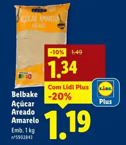 Lidl Belbake Açúcar Areado Amarelo promoção