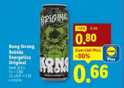 Lidl Kong Strong Bebida Energética Original promoção