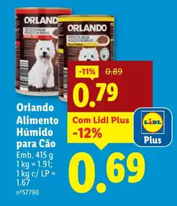 Lidl Orlando Alimento Húmido para Cão promoção