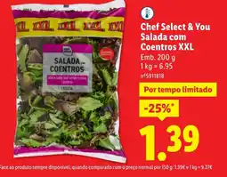 Lidl Chef Select & You Salada com Coentros XXL promoção