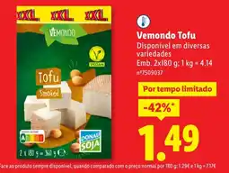 Lidl Vemondo Tofu promoção
