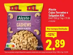 Lidl Alesto Cajus Torrados e Salgados XXL promoção