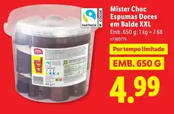 Lidl Mister Choc Espumas Doces em Balde XXL promoção