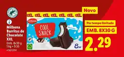 Lidl Milbona Barritas de Chocolate XXL promoção