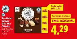 Lidl Bon Gelati Gelado Mini Mix Clássico promoção