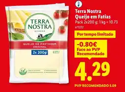 Lidl Terra Nostra Queijo em Fatias promoção