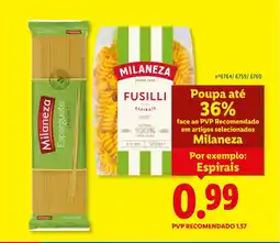 Lidl Milaneza promoção
