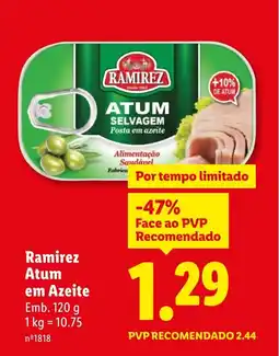 Lidl Ramirez Atum em Azeite promoção