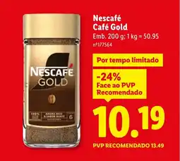 Lidl Nescafé Café Gold promoção