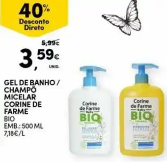Gel de Banho Champô Micelar Corine de Farme 500ml