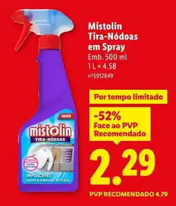 Lidl Mistolin Tira-Nódoas em Spray promoção