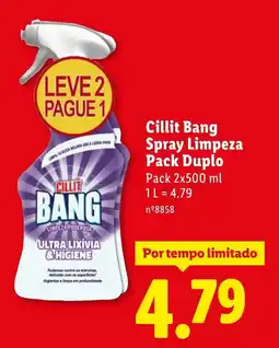 Lidl Cillit Bang Spray Limpeza Pack Duplo promoção