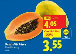 Lidl Papaia Via Aérea promoção