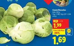 Lidl Couve Bruxelas promoção