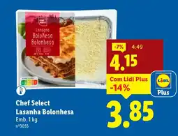 Lidl Chef Select Lasanha Bolonhesa promoção