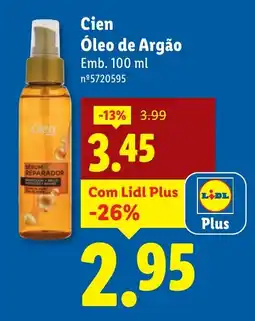 Lidl Cien Óleo de Argão promoção