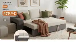 Homy Casa SUSAN II Sofá cama 3 lugares promoção