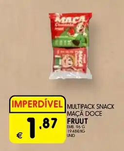 Meu Super Multipack snack maçã doce fruut promoção