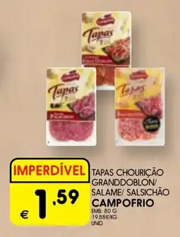 Meu Super Tapas chourição granddoblon/ salame/salsichão campofrio promoção